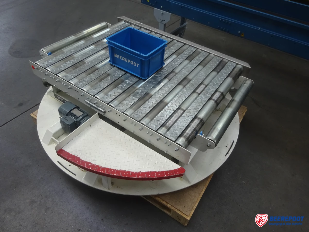 Roterende rollenbaanwissel